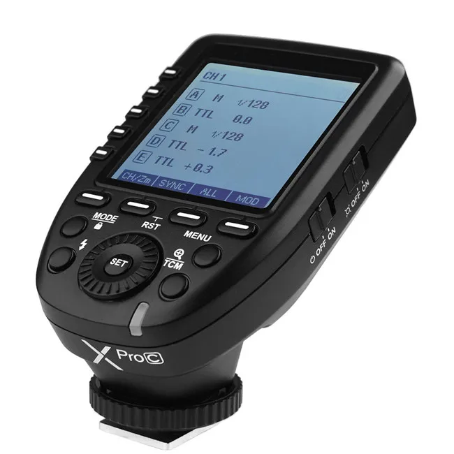 Godox Xpro-C E-TTL II Flash Transmitter 2.4G Wireless X System for Godox Outdoor and Studio Flashes