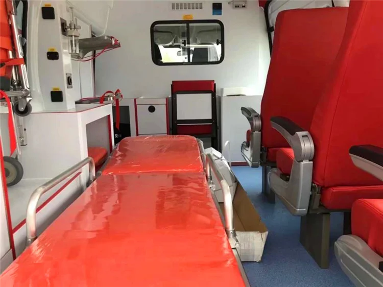 China supplier low price medical stretcher Hospital Patient Transport Oxygen bottle Ambulance