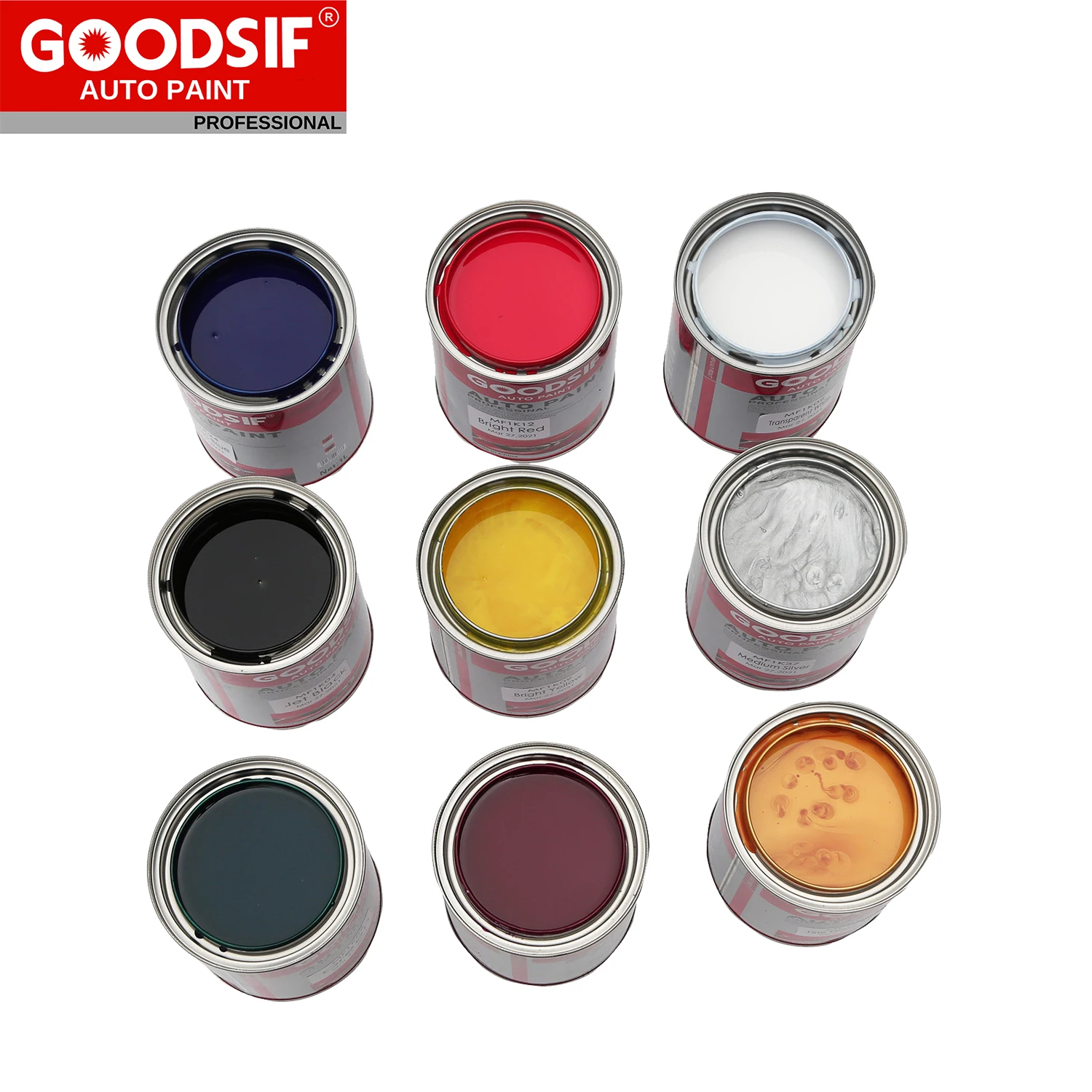 Goodsif Fast Dry Car Paint 1K Basecoat 2K Topcoat China Auto Paint Manufacturer Wholesale Price Automotive Paint