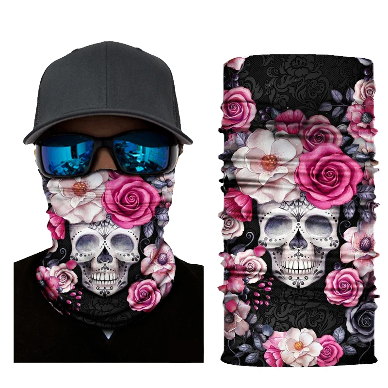 2022 Fashion breathable high elasticity  seamless bandana neck tube scarf bandana skull bandana for party