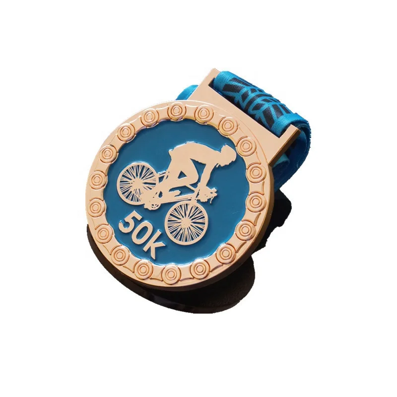 Metal Craft Style Award Medals with Ribbons Custom Casting Soft Enamel Marathon Running Sports Metal Medal Honor Award Souvenir