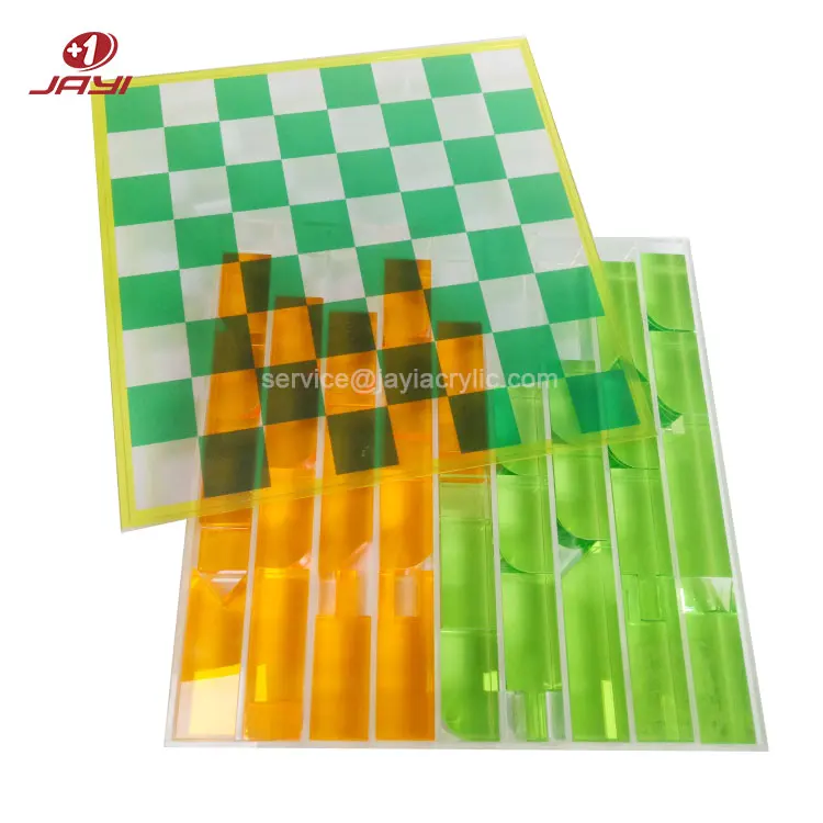  JAYI Custom High-end Clear Crystal Acrylic Backgammon Lucite набор шахматных