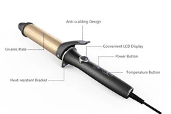 1,25 дюймов щипцы для завивки волос с турмалиновым триста двадцать пять миллилитров (щипцы для завивки волос с защитой от ожогов щипцы для завивки волос с регулируемой температурой 320F-430F