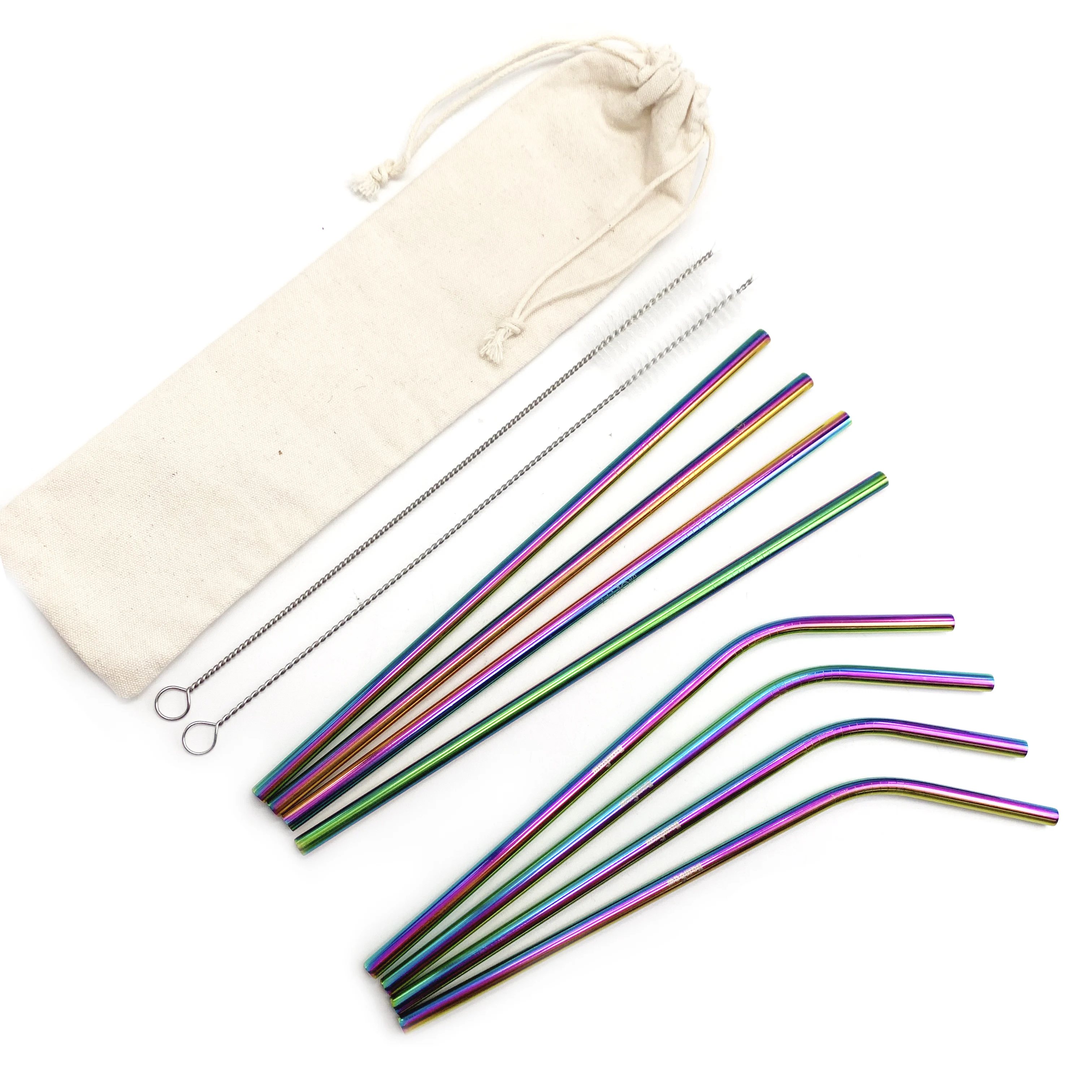 New Product Ideas Bar Accessories Gift Set Bulk Black 304 Metal Drinking Stainless Steel Straw Bar Free Pack with Case