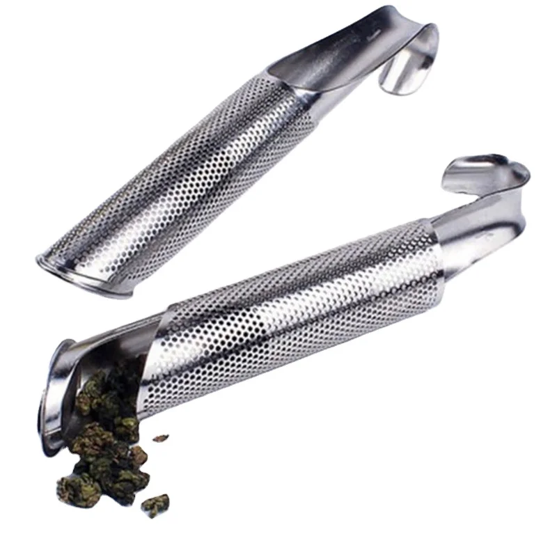 Tea Strainer Tea Spoon Infuser Filter Stainless Steel Tea Infuser Pipe Design Touch Feel Good Holder Tool Te infusor filter