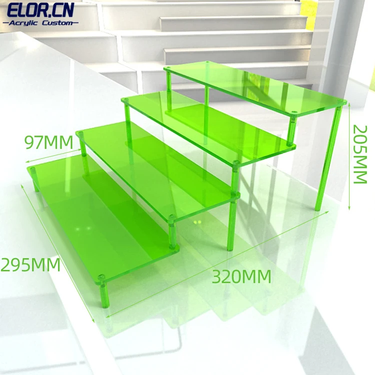 ELOR Semicircle Shape 3 Tier Removable Acrylic Cake Display Stand for Party Dessert Holder Wedding Birthday Party Decoration