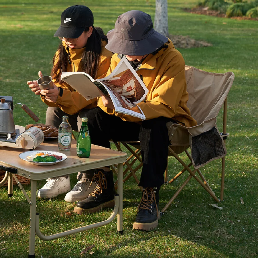 Mobi Garden Camping Folding Chair Moon Chair Comfortable Portable Outdoor Picnic Fishing Large Seat Folding Chair