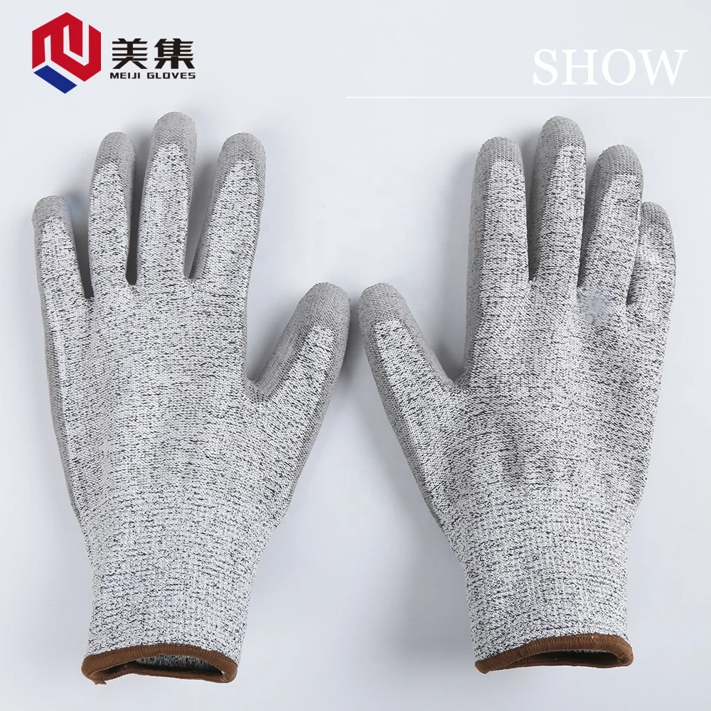 PU Coated Anti-Cut & Anti-Slip Gloves for Mechanical Industry Work