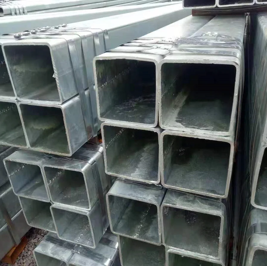 Cold and hot galvanized pipe 40*60*1.5mm thin wall Galvanized Square Rectangular Pipe For Construction