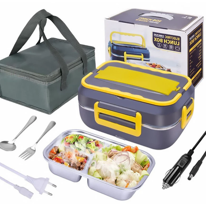 Steamed Rice Magic Intelligent Electric Heating Lunch Box 3 In 1 Portable Electric Lunch Box Is Free Of Water Injection