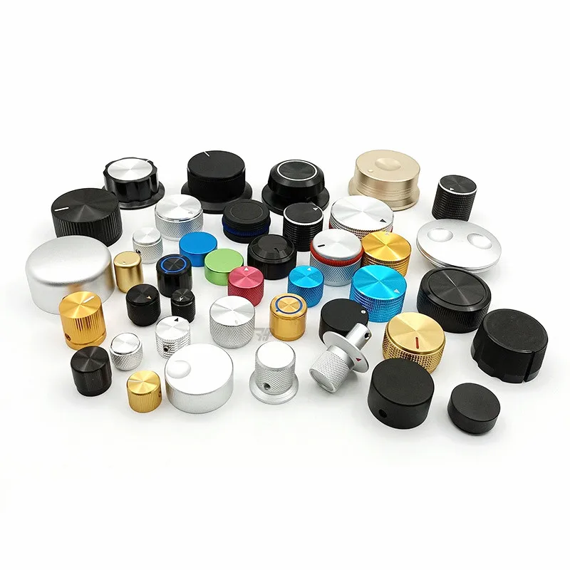 Custom Made CNC Knurled Potentiometer Knob Cap Volume Control Knobs Amplifier Volume Switch Knob