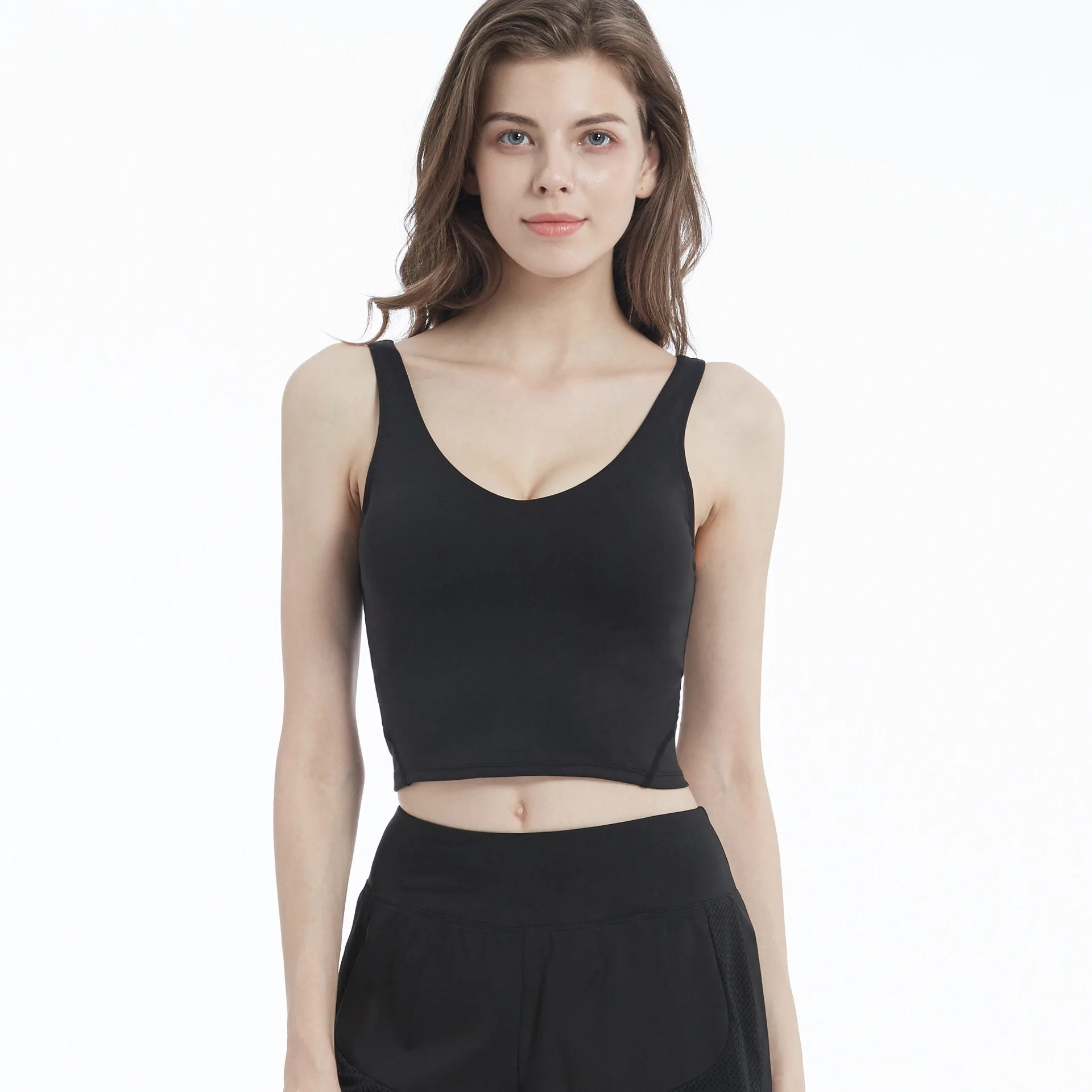 Высококачественное Высокопрочное противоударное женское нижнее белье для фитнеса с красивой спиной женский бюстгальтер большого размера спортивный жилет