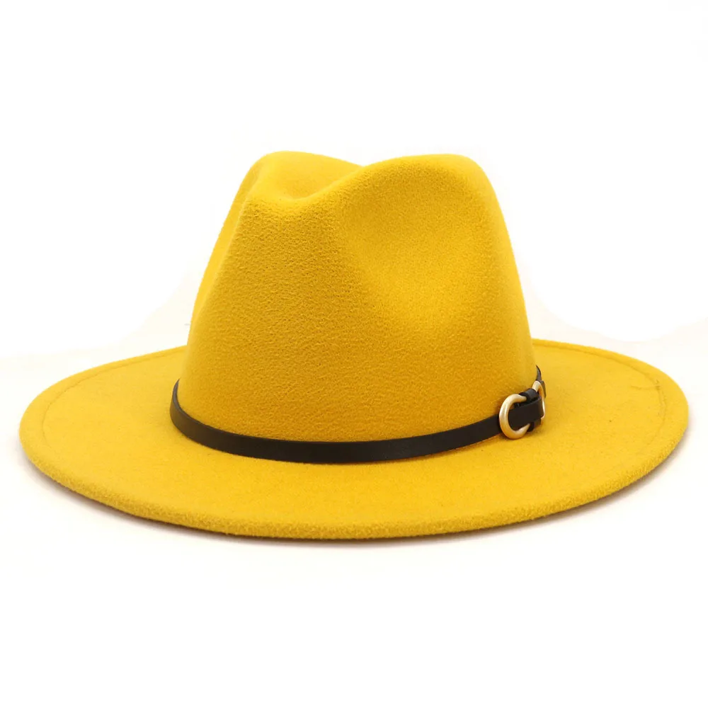 2022 фетровая шляпка шерстяная шапки по Вашему заказу оптовой цены большая шляпа с Широкими Полями Фетровая шляпка шерстяная головные уборы унисекс фетр шерстяные Панама шляпа мужская и женская шляпа с широкими полями