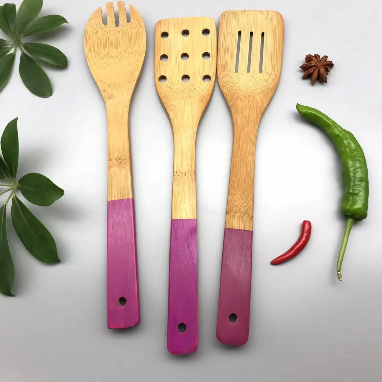 wooden cooking  spatula , folks