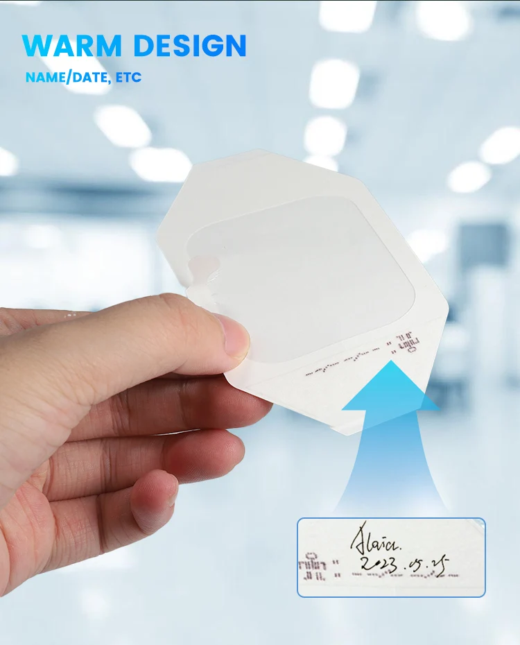 Medical use transparent film dressing wound care IV adhesive cannula fixation wound dressing
