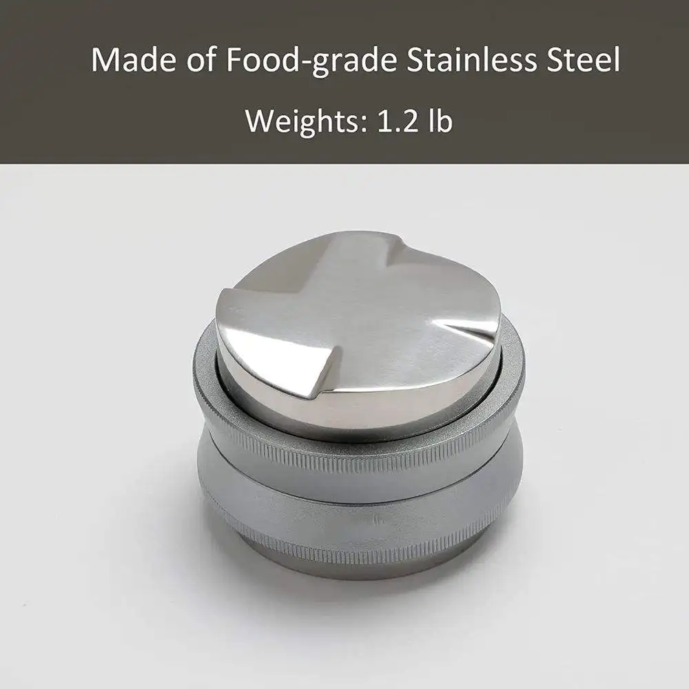 Custom Logo 51 53 58mm Coffee Distributor Leveler Tamper Dual Head Adjustable Depth Espresso Coffee Tamper