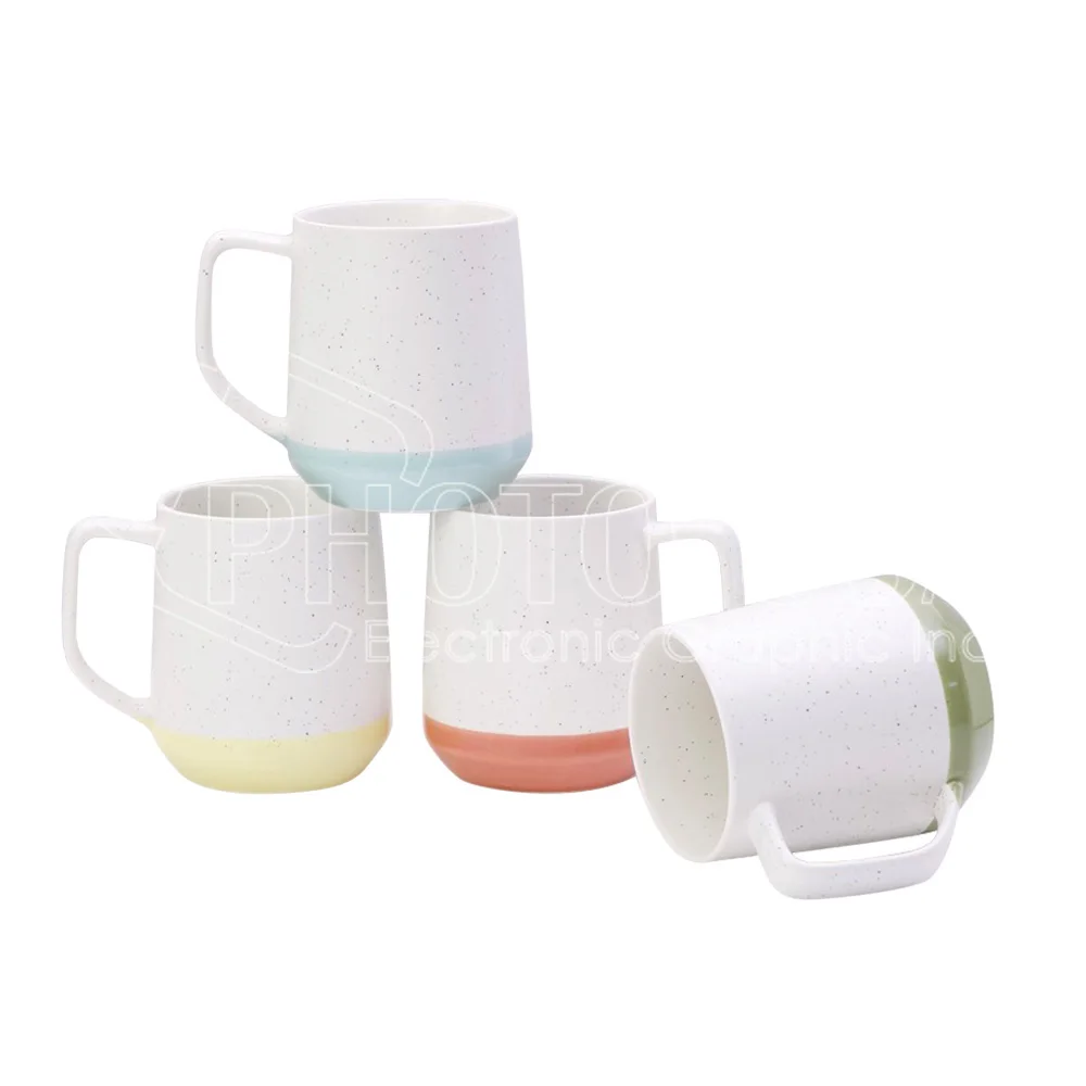 18 oz. Sublimation Blank Colored Bottom New Bone China Mug Custom Ceramic Mug