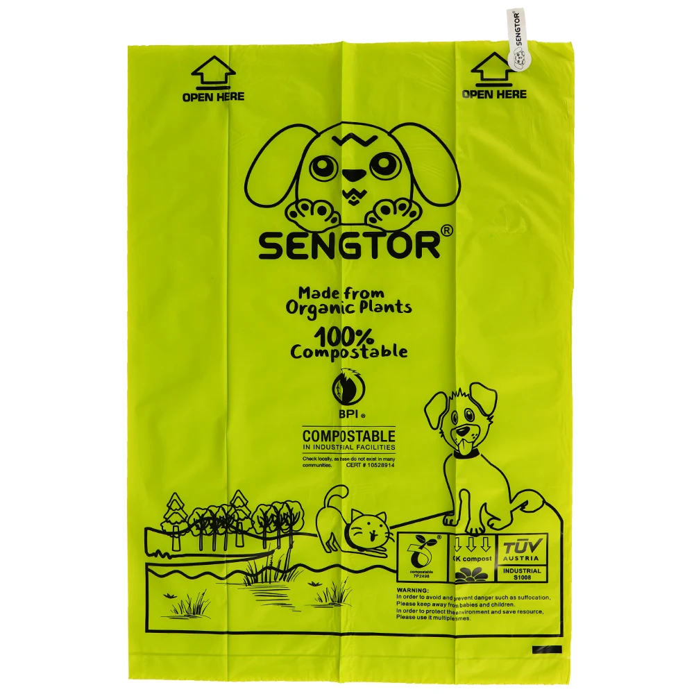 custom dogy poop bag biodegradable compostable pet waste disposal dog wast bag poop dog poop bag