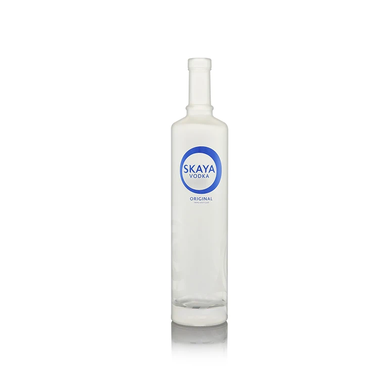 Manufacturer clear glass gun shape vodka bottle seal with cap