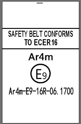  ECE R16 высокое качество ar4m Универсальный 3 точечный ремень безопасности elr изготовленные на заказ с помощью