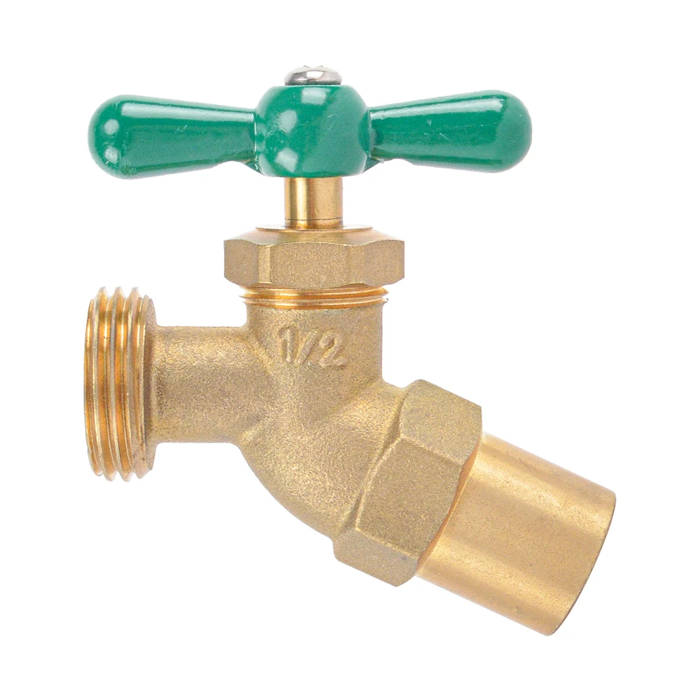 LF brass No-Kink Hose Faucet, Outdoor Garden Hoses Spigot Shut Off Valve Hose Facuets