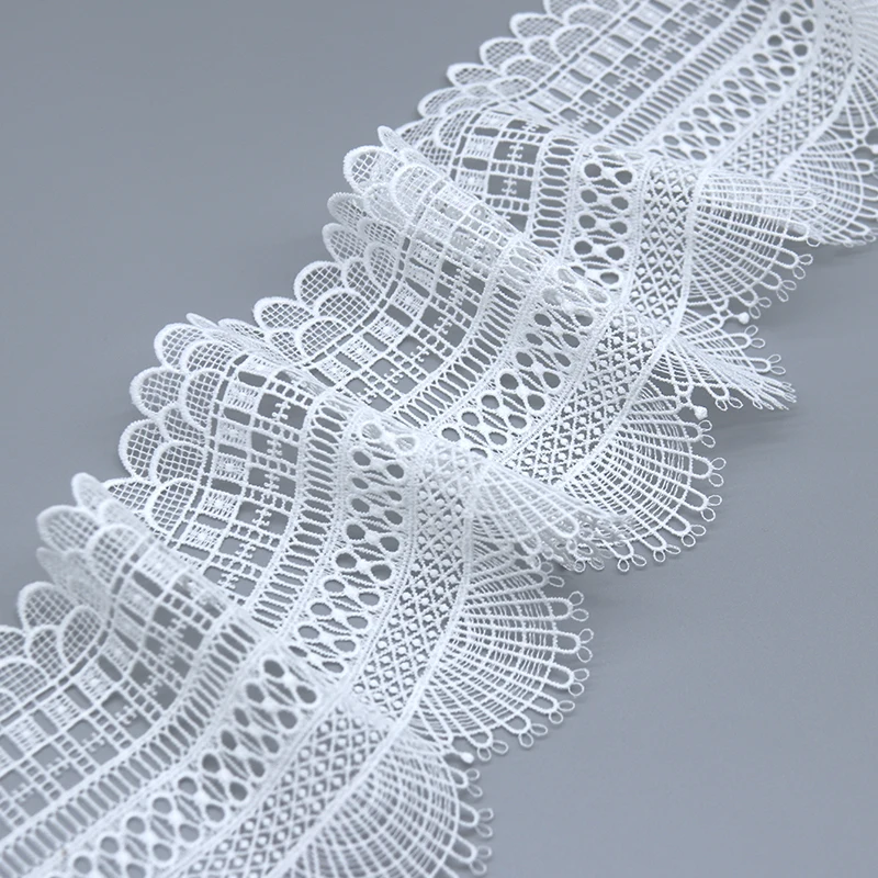 New design 100% polyester lace accessories luxury elegance Water soluble lace for garment shoes