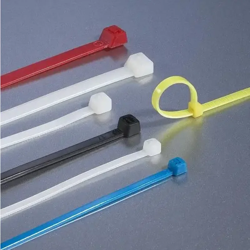 Disposable nylon cable zipper with nylon cable tie