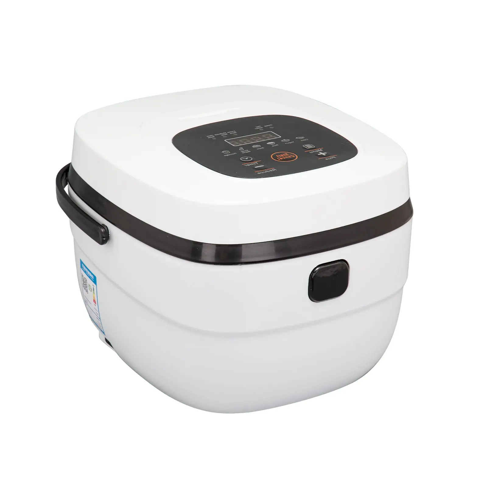 
5L White Digital Rice Cooker Squarel Electric Big Deluxe Multi Kitchen Rice Cooker CE Rice Cooker Home Appliances 