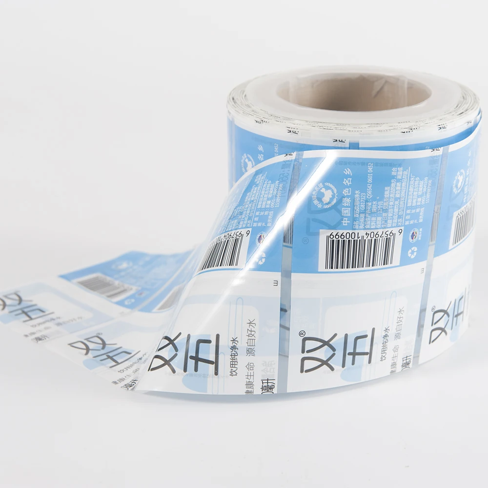 Waterproof pvc pet ops transparent packaging shrink wrap labels with custom printing