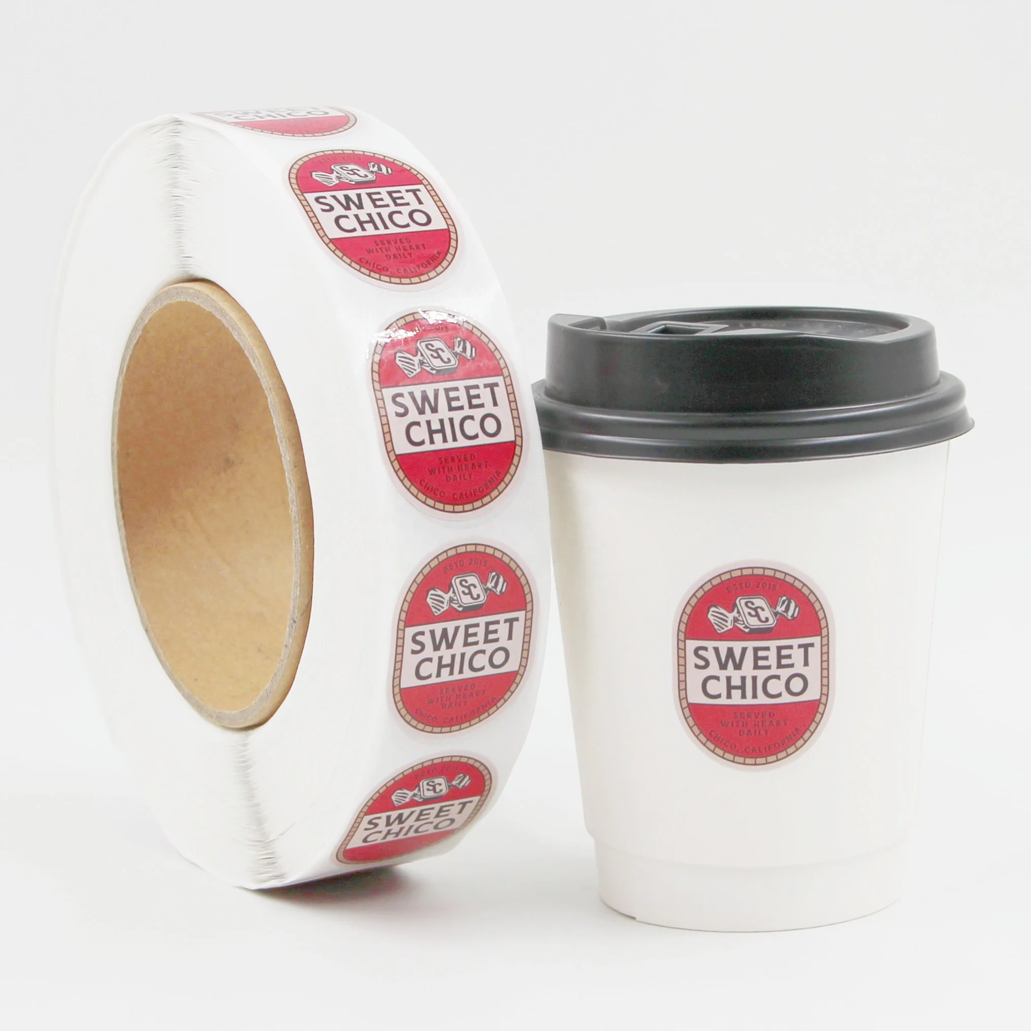 Die Cutting Customize Stickers Waterproof CMYK Printing Custom Logo Pantry Labels Stickers for Candy Box Seal Packaging Labels