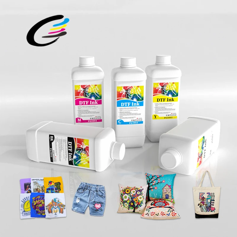 Fcolor factory Hot Selling Premium DTF Ink 1000ml dtf White Ink For Epson L1800 XP600 I3200 4720 1390 DX5 DX7 dtf ink