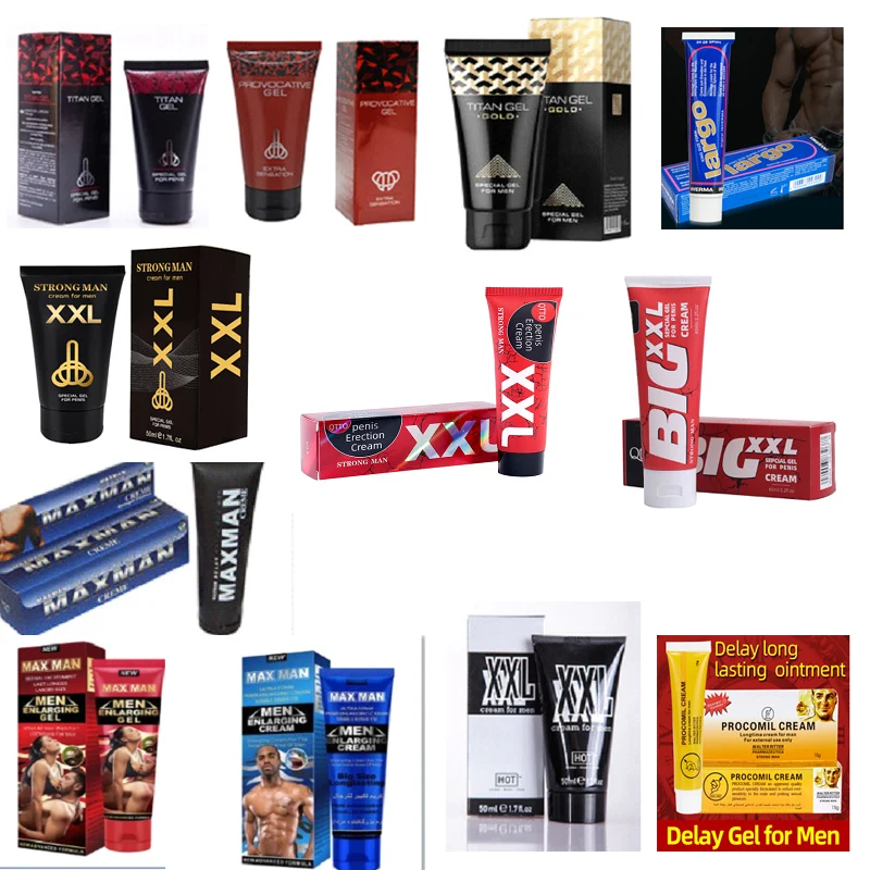 Factory price Original White Tube Titan Gel Gold Russian penis Cream for men