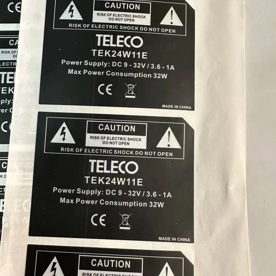 CE Certified Electronic Label Stickers Private Label Color Printing Permanent Adhesive Paper Exhibitions Cosmetics Packed Sheets