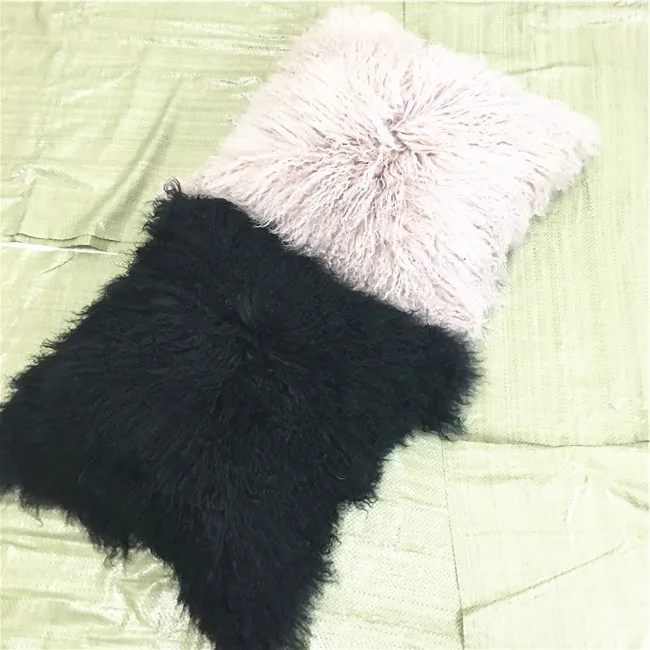 Luxurious Sheep Skin Cushion Cover Soft Wool