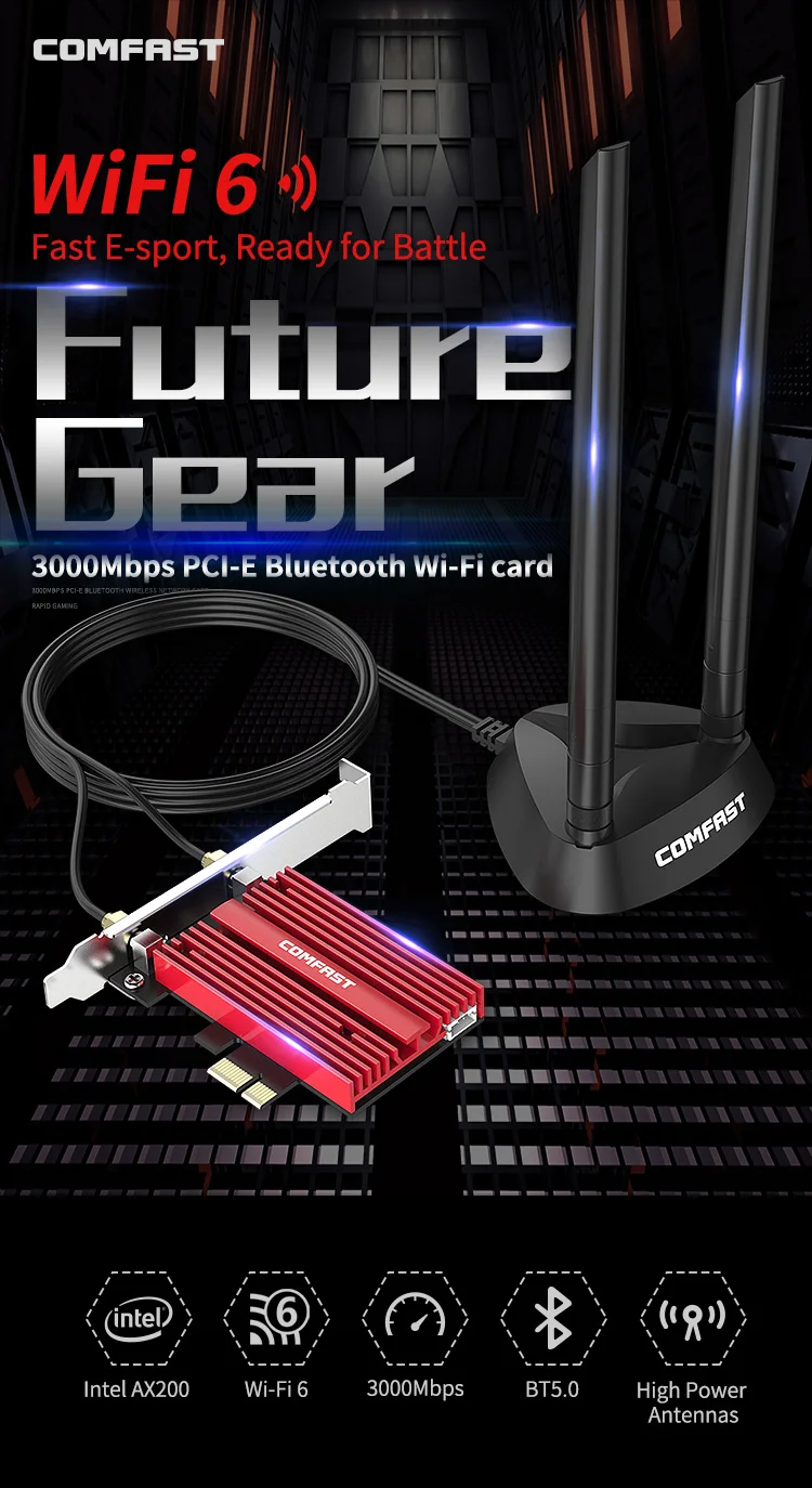 Горячая Распродажа 2023 CF-AX200 Plus 802.11ax карта Intel AX200 3000 Мбит/с Wi-Fi мини-адаптер PCIE