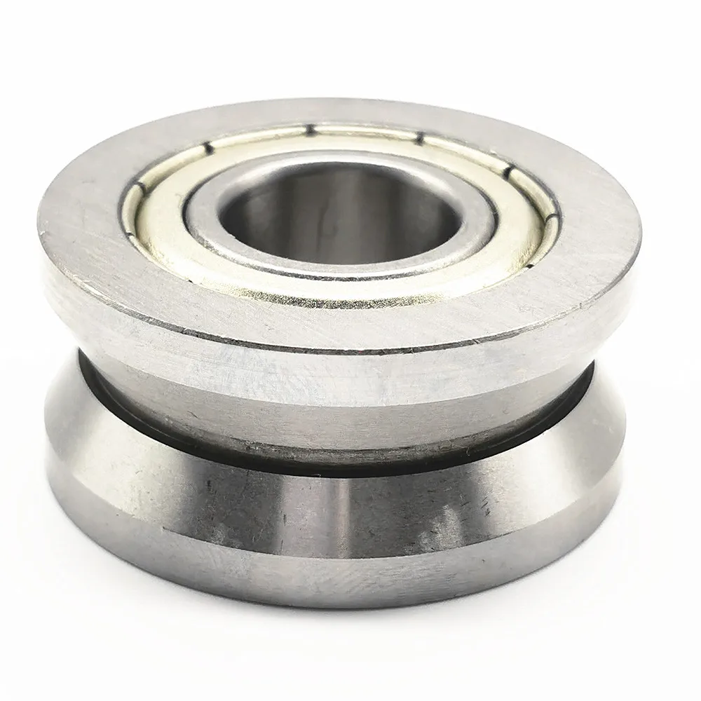 stainless steel track roller bearings  SS LV20/8 2RS V grooved guide wheel for linear slides  8mmx30mmx14mm