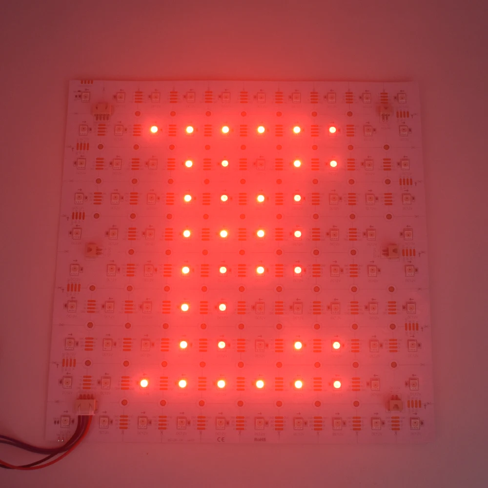 High Brightness Pixel RGB addressable RGBIC 12V 100LED SMD 5050 Cuttable Matrix led sheet for Light Box Backlight Lighting