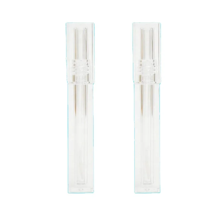 
Wholesale Custom Square All Transparent Lip Gloss Wand Tubes 