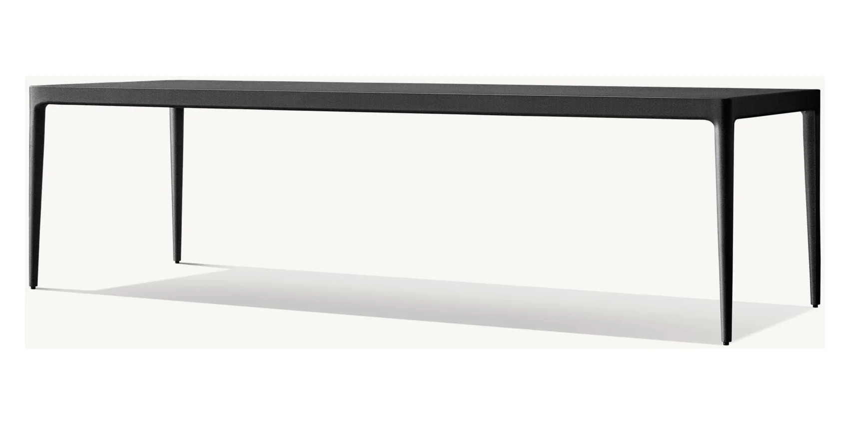 Back Cross Outdoor Garden Dining Tables and Chairs Set 6 Seater Villa Modern Aluminium Furniture