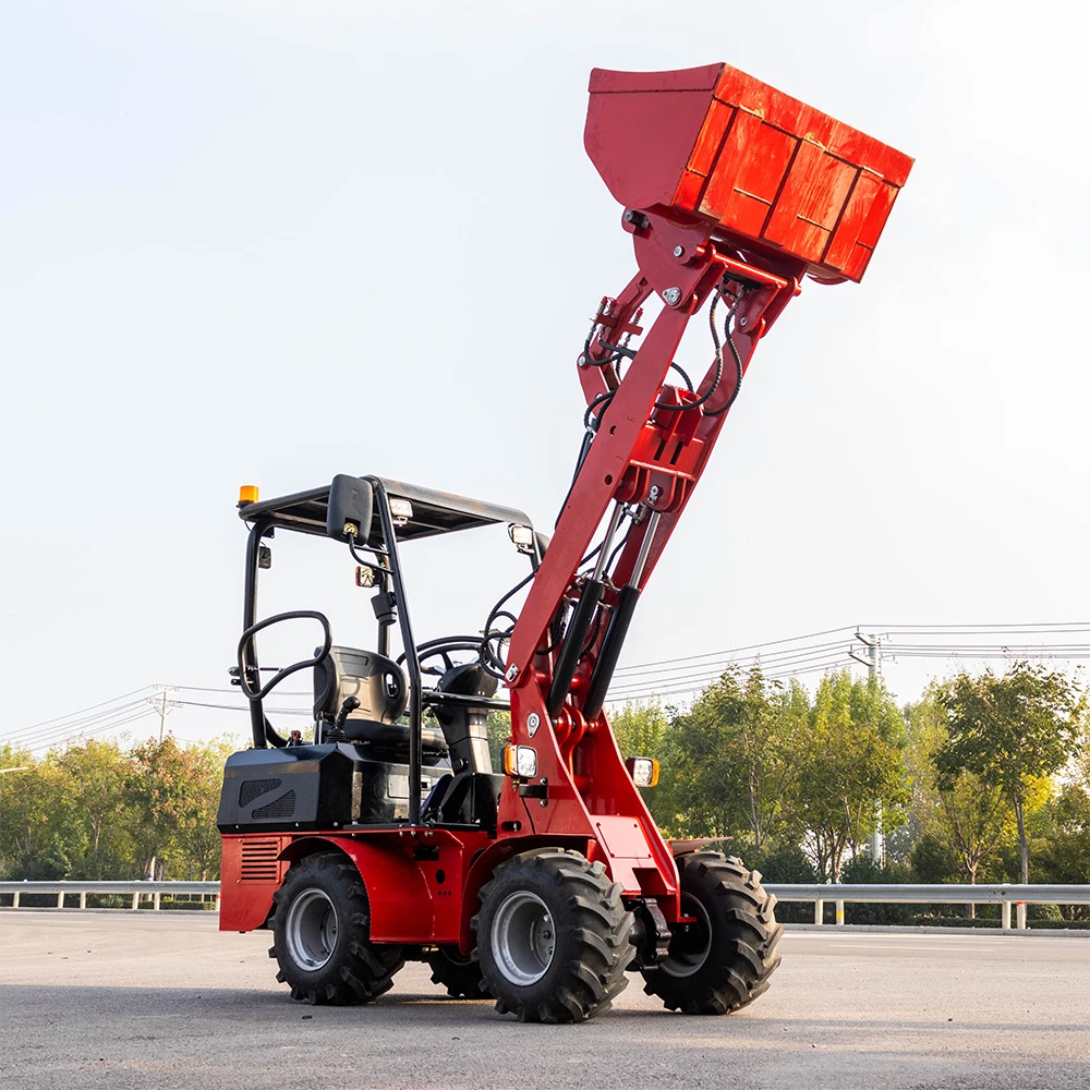 Factory Directly Battery Electric Mini Skid Steer Loader Under Construction Make Farm Wheel Loader