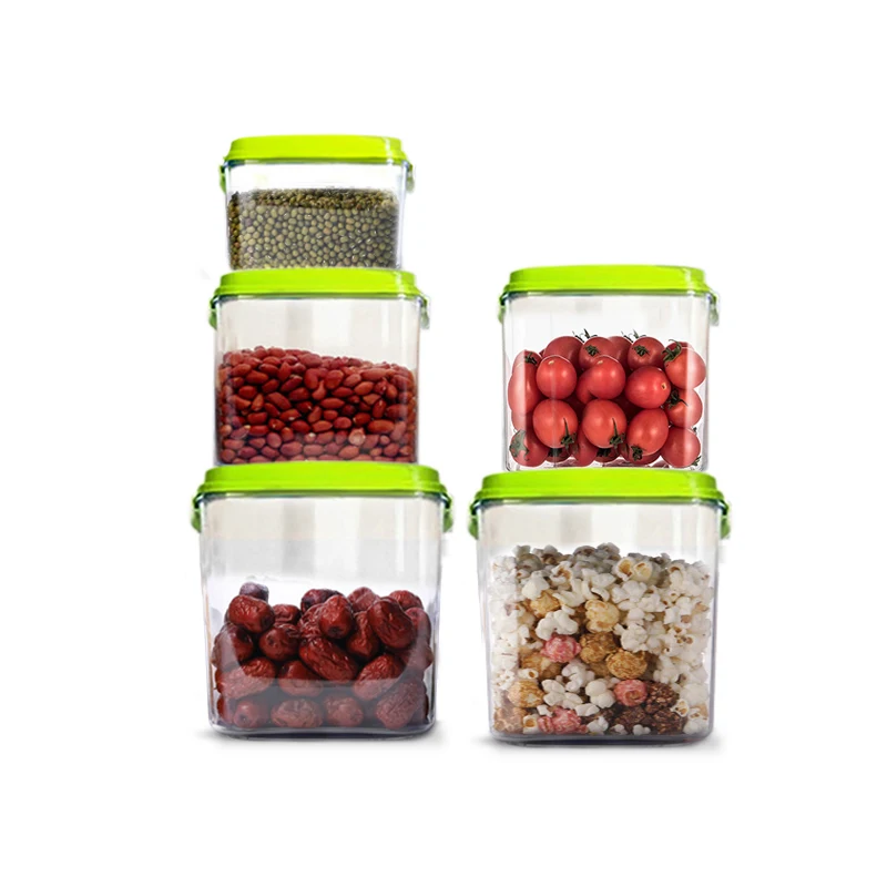 Бытовые энергосберегающие вакуумные пищевые контейнеры, пластиковые прозрачные кухонные контейнеры для хранения