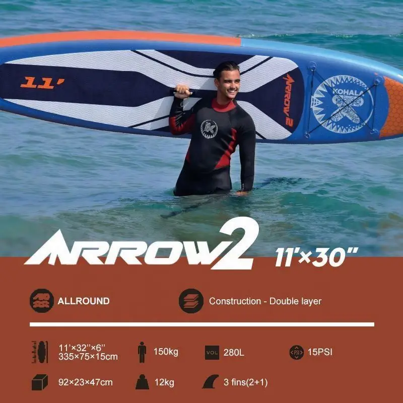 Inflatable Stand Up Paddle Board 185Kg Connelly Red Isup Side Fins Custom Design Wholesale Surf Sail Sup My Flamingo Bamboo