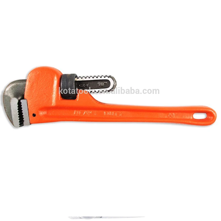 
Customized Logo Heavy Duty Aluminum Handle Pipe Wrench 