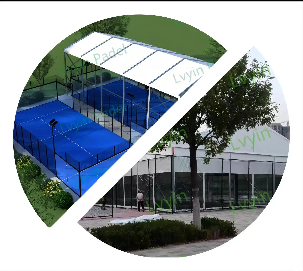 High Strength UV/Fire Resistant Customizable Paddle Court Cover Padel Tent