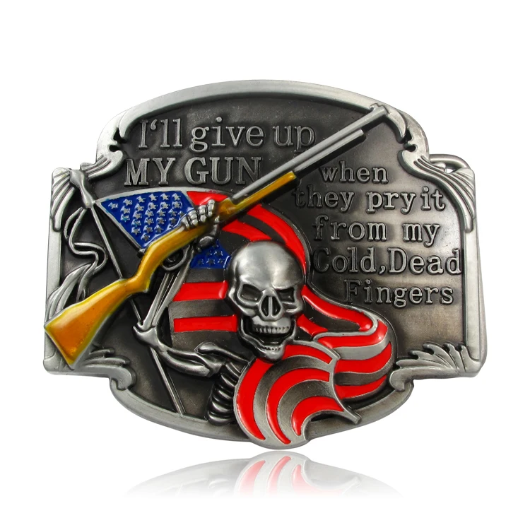 Wholesale Fashion Bronze Metal Man Buckle Oem Custom Name Plate Belt Buckle