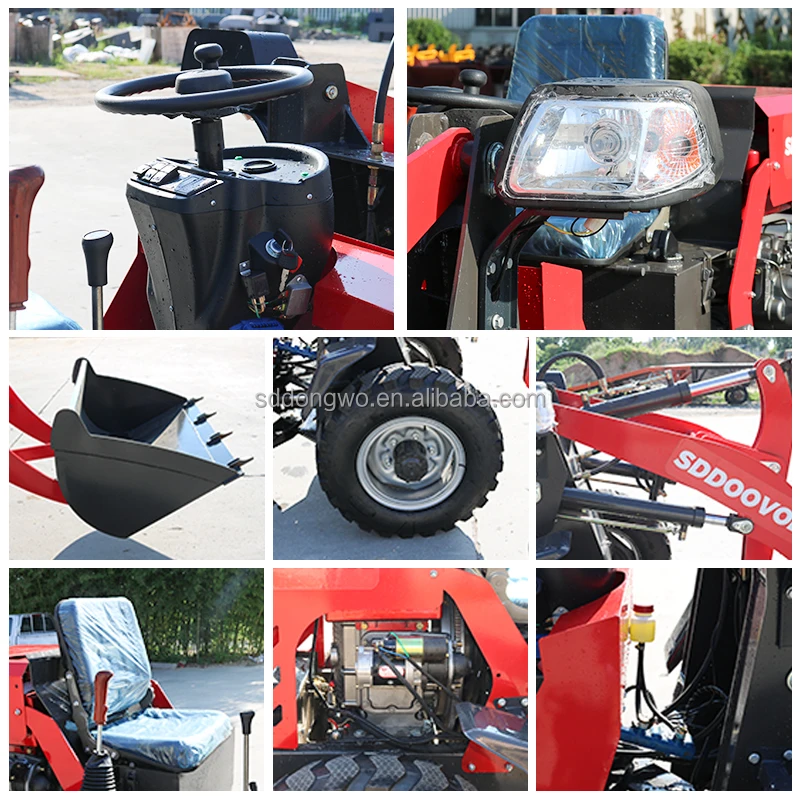 Good Quality Small Loader4x4 New Cheap 1 Ton Wheel Mini Loader With Small Hammer Mini Loader Diesel