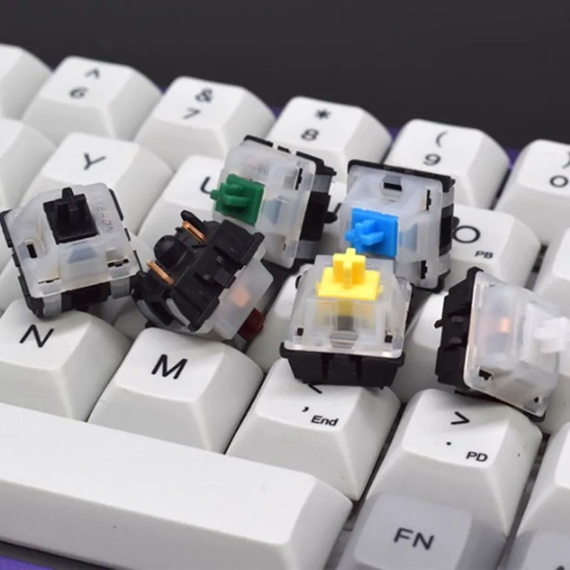KS-3x47 5pin компьютерных игр тонкий желто-коричневого цвета цвета: черный белый красный синий зеленый механическая