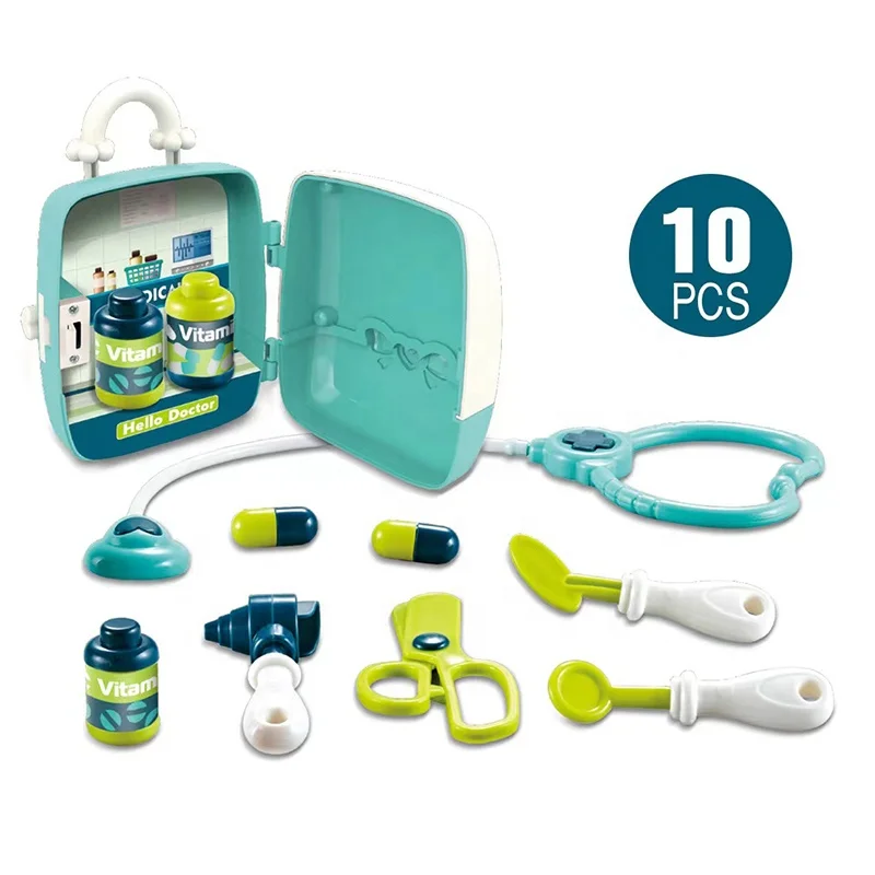 10pcs mini doctor set toy kids hospital pretend play toy preschool educational medical set