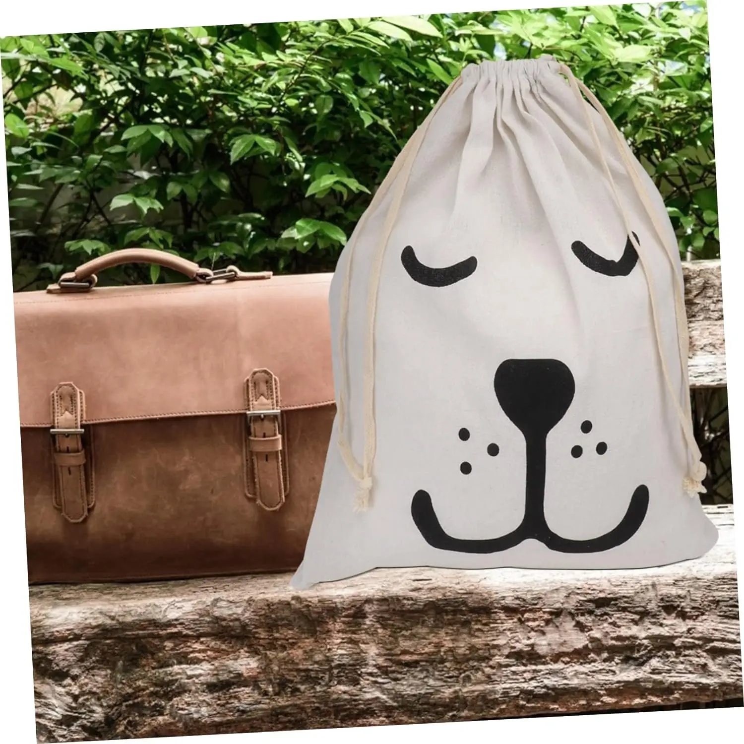 Wholesale Custom Logo Printed Cotton Linen Candle Soap Pouch Eco Friendly Gift Drawstring Bag