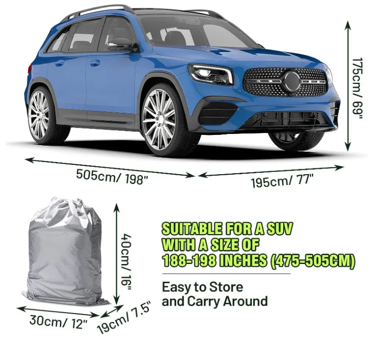 HOTO Snowproof UV Protection Windproof Outdoor Full Car Cover Universal Fit for Sedan Customized Breathable Universal Car Cover